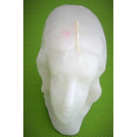 vela cabeça mulher branca