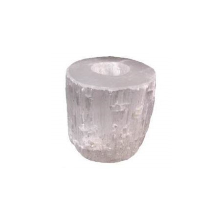 suporte vela selenite – liso