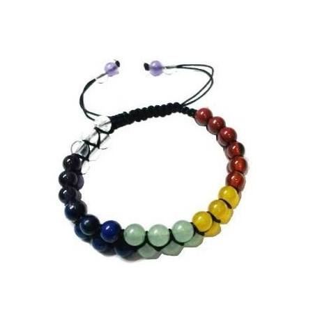 pulseira 7 chakras – bolas duplas