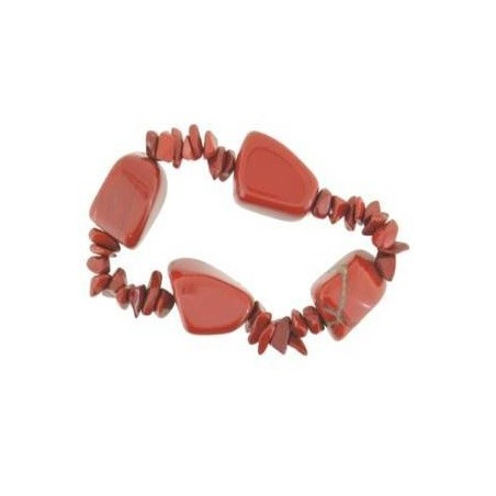 pulseira jaspe vermelho – 4 pedras