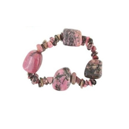 pulseira rodonite – 4 pedras