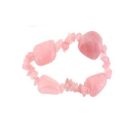 pulseira quartzo rosa – 4 pedras