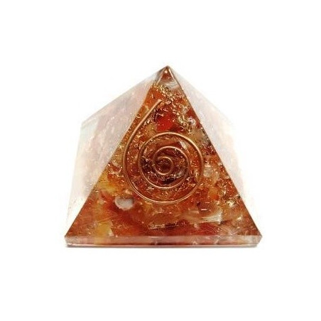 pirâmide orgonite cornalina – 4 x 4