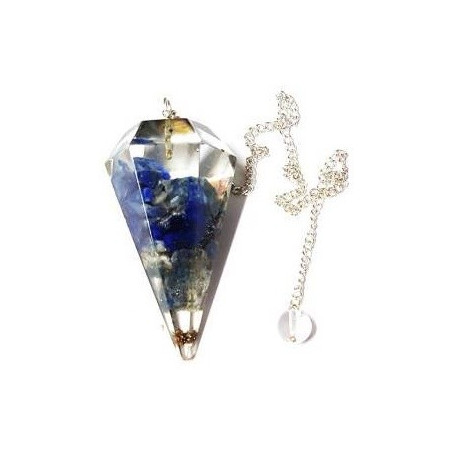 pêndulo orgonite – lápis lazuli
