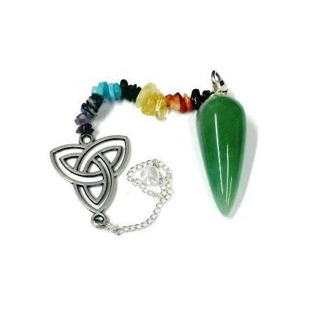 pêndulo quartzo verde – triqueta