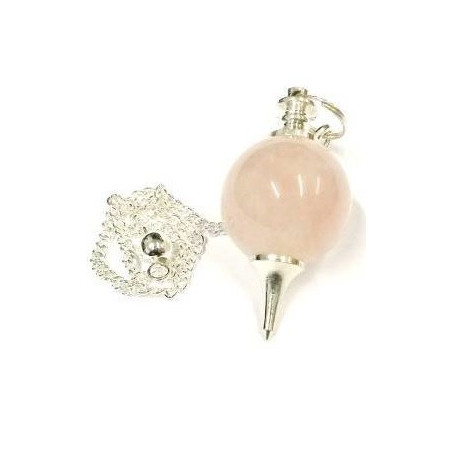 pêndulo sephoroton – quartzo rosa
