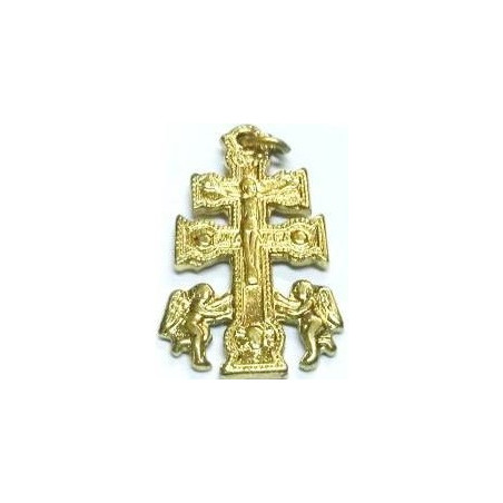 cruz de caravaca – 2,5cm – dourada