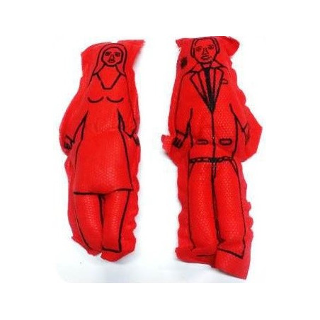 bonecos de pano voodoo– casal vermelho