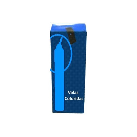 caixa de 20 velas azul claras (20×20)