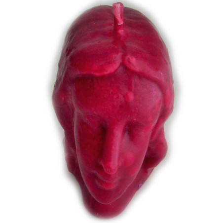 vela cabeça mulher vermelha