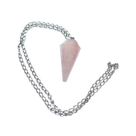 pêndulo quartzo rosa