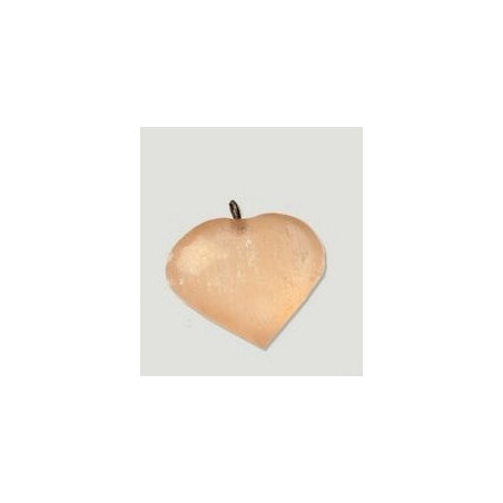 Pendente Selenite Laranja - Coração