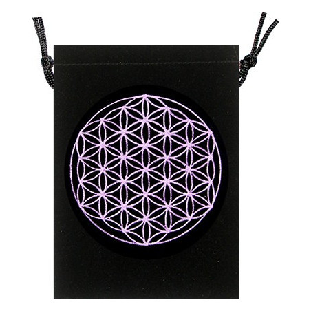 Bolsa Veludo - Flor da Vida