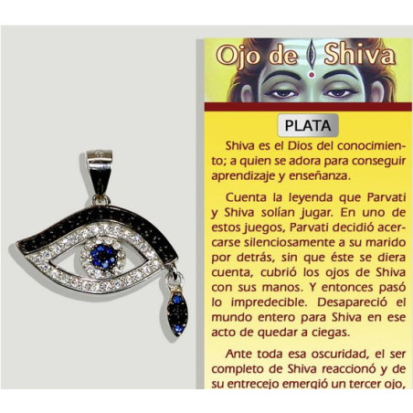 Pingente Olho de Shiva - Prata