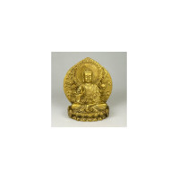 Buda dourado - Trono 14cm