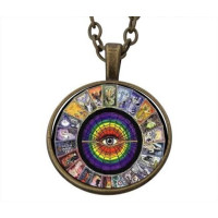 Colar da Sorte - Tarot - Prateado