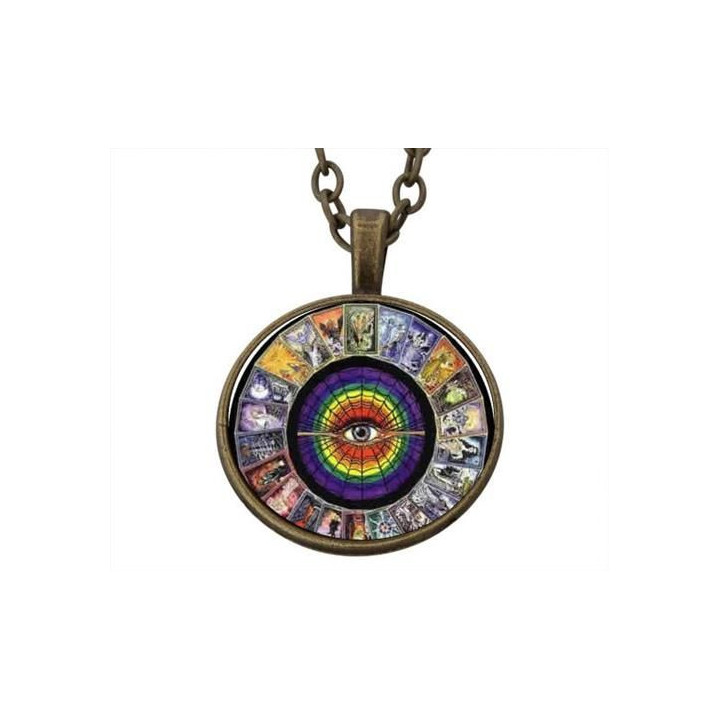 Colar da Sorte - Tarot - Prateado