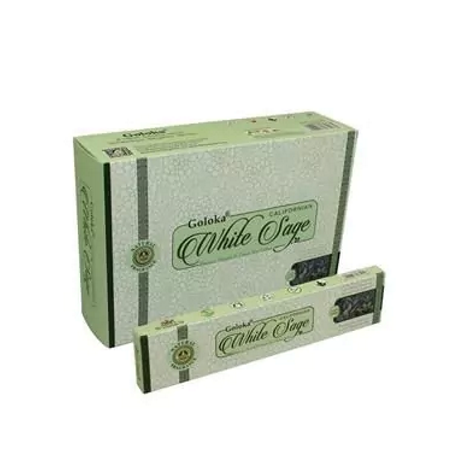Incenso Goloka Sálvia Branca California 15Gr