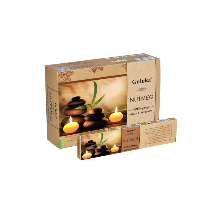 Incenso Aromaterapia Noz-moscada - Goloka 15Gr