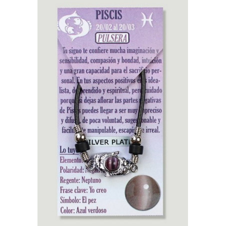 Pulseira Signo Peixes - Prateada