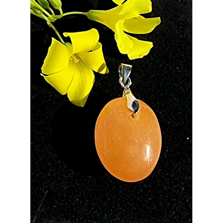 Pendente Selenite Laranja