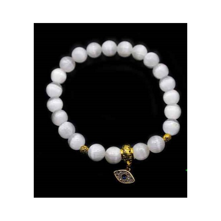 Pulseira Selenite Com Pendente (O)