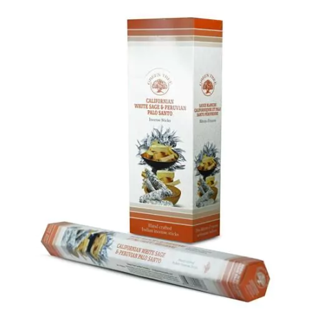 Incenso Sálvia Branca e Pau Santo - 20Gr