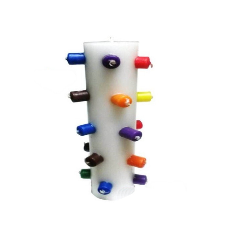 velão de 21 magias branco – descarrego completo - vela