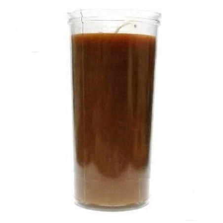 vela copo plástico castanha
