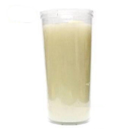 vela copo plástico branca