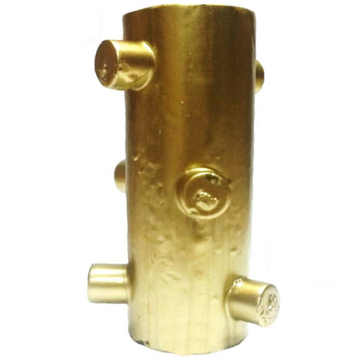 velão 7 mechas dourado – vela abundância e felicidade