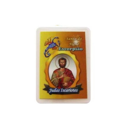 cartão signo – escorpião/são judas iscariotes