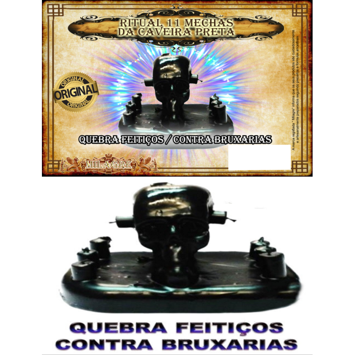 ritual 11 mechas caveira preta