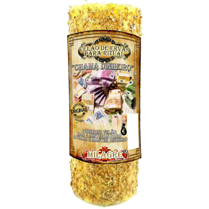 velão de ervas chama dinheiro