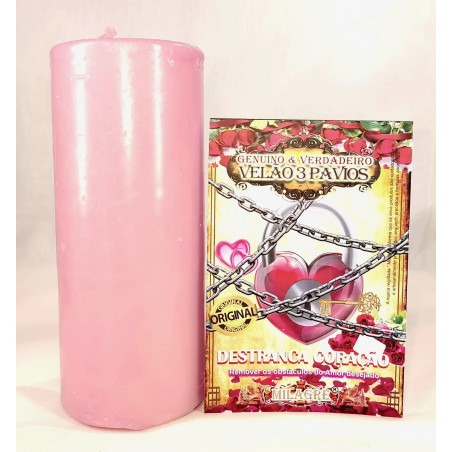 vela de 3 pavios – destranca coração