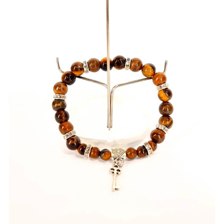Pulseira Olho de Tigre - Chave Abre Caminhos