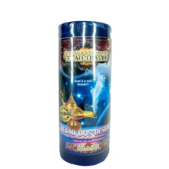 vela de 3 pavios dos desejos