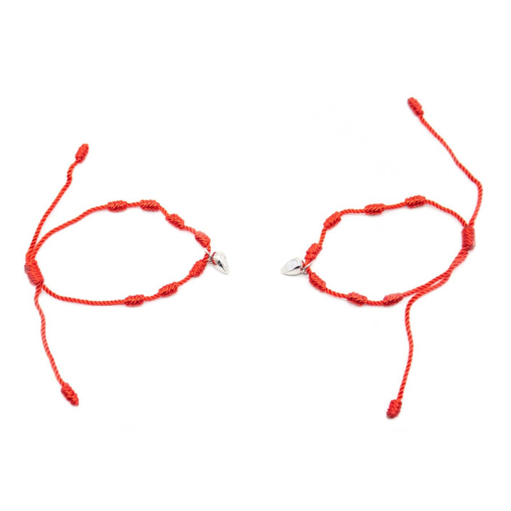 Bracciale 7 Nodi - Cuore "Imantato" 2 Unità