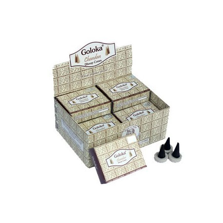 incenso cones goloka chandan