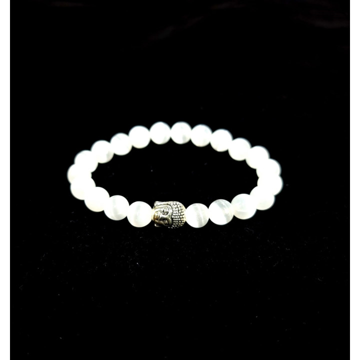 Pulseira Selenite Com Pendente