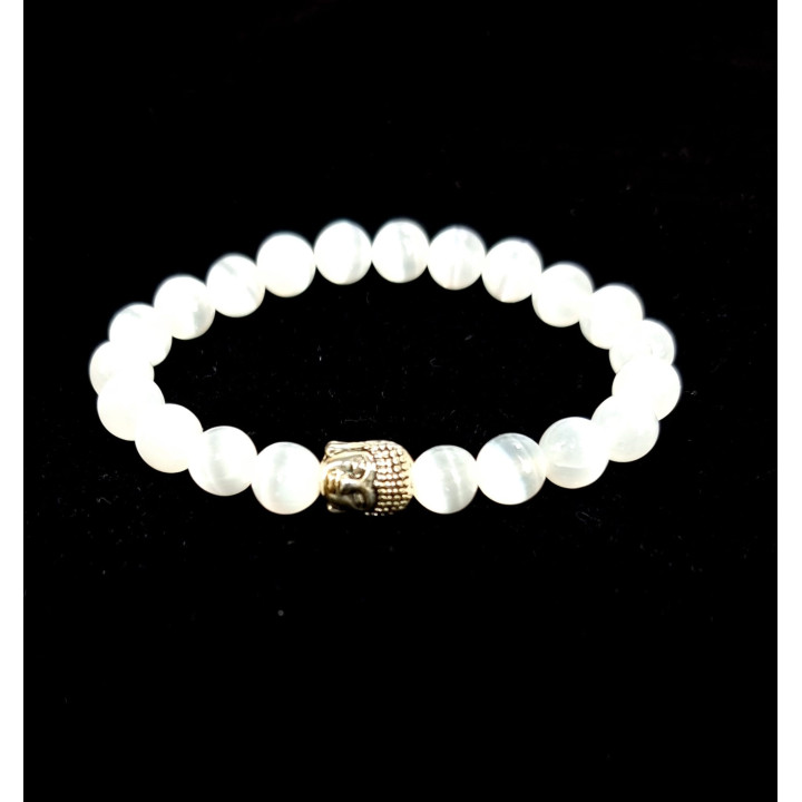 Pulseira Selenite Com Pendente
