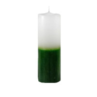 vela de 7 dias branca e verde