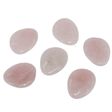 Quartzo rosa - Media Plana 3/4cm