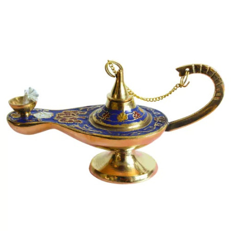 Lâmpada Mágica Aladim - Latão 12cm