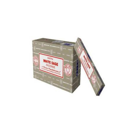 incenso white sage 15gr satya (salvia branca)