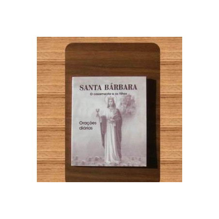 livro de orações – santa bárbara