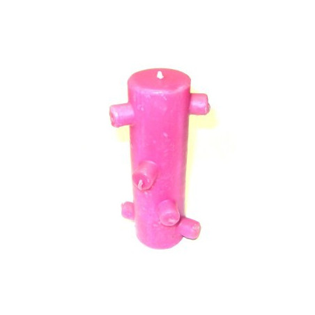 velão 9 mechas rosa – vela criar amor