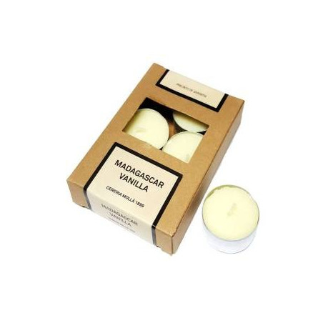 vela tealight baunilha – conjunto 6